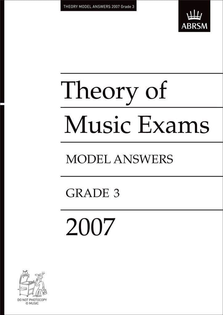 Theory Of Music Exam Model Answers - Gr 3 (2007)